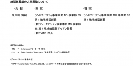 人事異動について