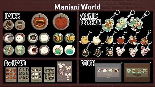 『第12回 台北國際動漫節』『JAPAN EXPO THAILAND2024』にて可愛くもちょっとドキっとするギャップが魅力なモンスター「マニアニワールド」の新作グッズを世界初販売！!
