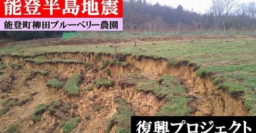 能登半島地震　壊滅的被害を受けたブルーベリー農園が復旧のためにクラウドファンディングを開始しました