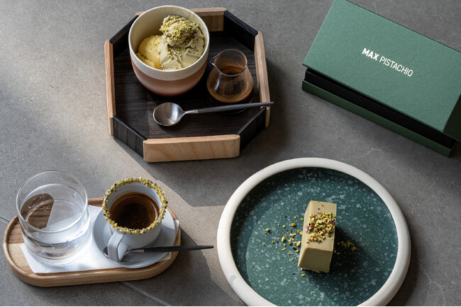 「abno×MAX PISTACHIO」期間限定コラボ！「ピスタチオスイーツテリーヌ ペアリングセット」 3つのセットを販売　シチリア産ピスタチオスイーツが奏でる究極のマリアージュを2月1日よりご提供