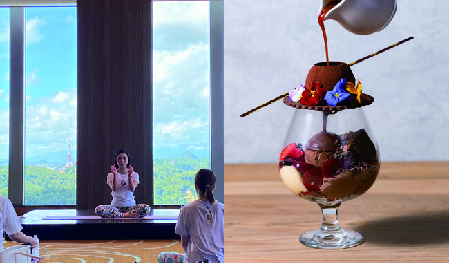 【ウェスティンホテル仙台】地上110mからの絶景の中、ウェルネスイベント「Enhancing Moment Vol.2」開催 エクササイズのあとは、チョコレートのパフェを