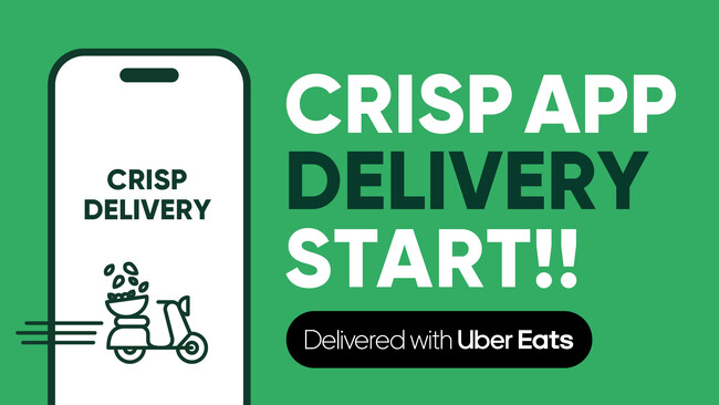 自社デリバリーサービス「CRISP DELIVERY」を再開　福利厚生サービスとしてオフィス向けデリバリーも拡大。