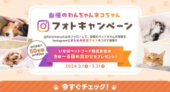 株式会社カーベルが、2024年2月より「自慢のわんちゃんネコちゃんフォトキャンペーン」を開催！