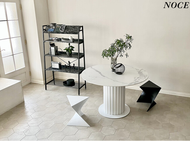 【新商品】高級大理石模様のセラミック天板が豪華なダイニングテーブル【インテリアショップNOCE】