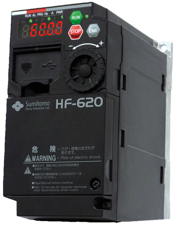 簡単操作・高トルク・高性能のセンサレスベクトルインバータ「HF-620シリーズ」が新発売