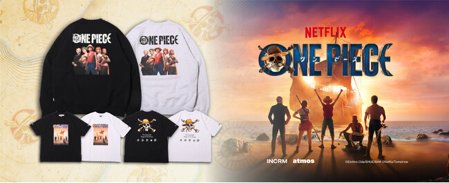 INCRM×Netflixシリーズ「ONE PIECE」×atmosトリプルコラボアイテム発売！
