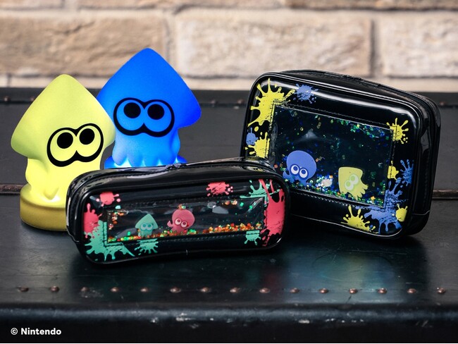 【スプラトゥーン3】の『6色に光る！イカお部屋ライト』と『イカとタコが泳ぐ！フロートポーチ＆ペンケース』