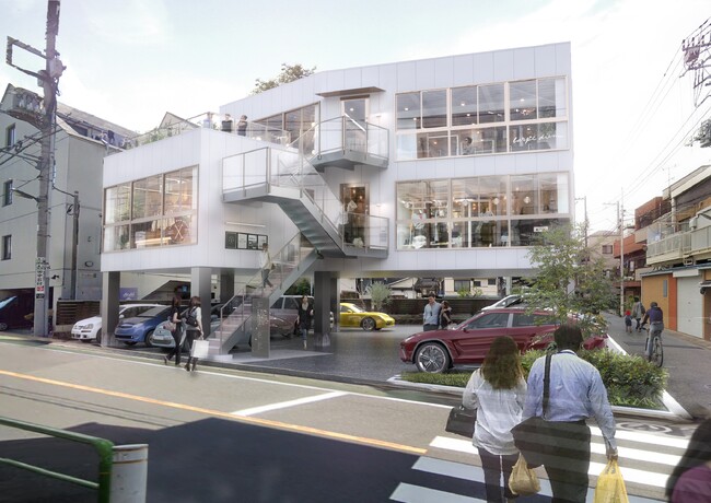 近隣のニーズをつかむことで、駅から12分の住宅街に空中店舗を実現「フィル・パーク板橋中丸町」が竣工