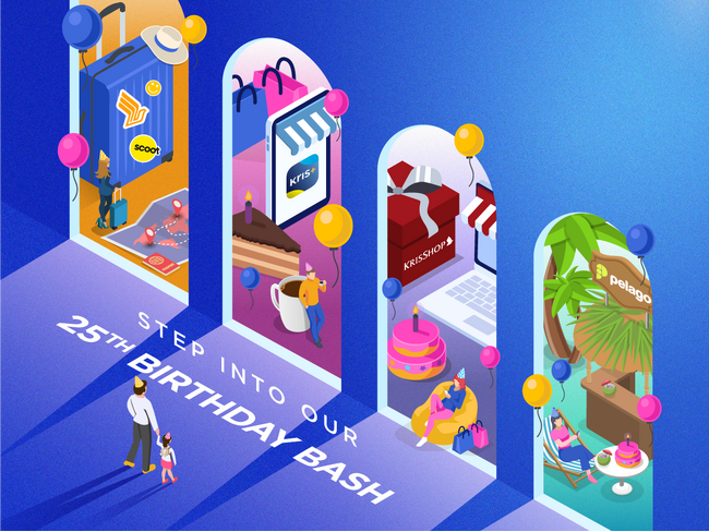 シンガポール航空、リワードプログラム「クリスフライヤー」の25周年を記念し、ボーナスマイルなどの期間限定キャンペーンを実施