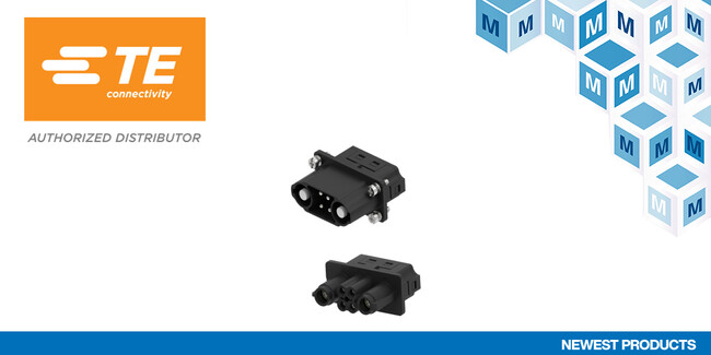 マウザー、倉庫の無人化向けTE ConnectivityのAGV/AMR充電用HDCフローティング充電コネクタの取り扱いを開始