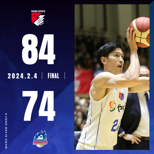 B2福岡｜オーバータイムまで縺れたGAME2に勝利。2/9からの九州ダービーに弾み