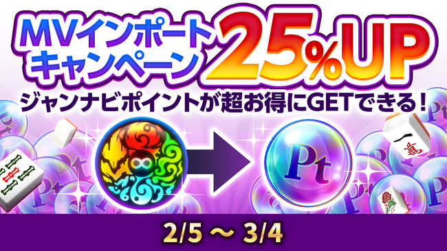 MVインポート25％アップキャンペーン開催！ジャンナビポイントを超お得にGETできる！
