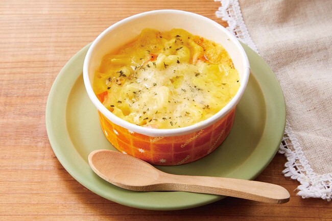 親子で同じものが食べられる！幼児もヤミーな「産直うらごし コーンのグラタン」発売