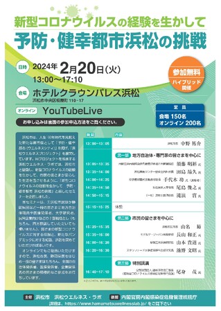 新型コロナウイルスの経験を生かして「予防・健幸都市浜松の挑戦」開催について