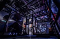 落合陽一「ヌル庵：騒即是寂∽寂即是騒」Exhibition｜乃村工藝社は有機的な変形ミラーの展示施工を担当しました