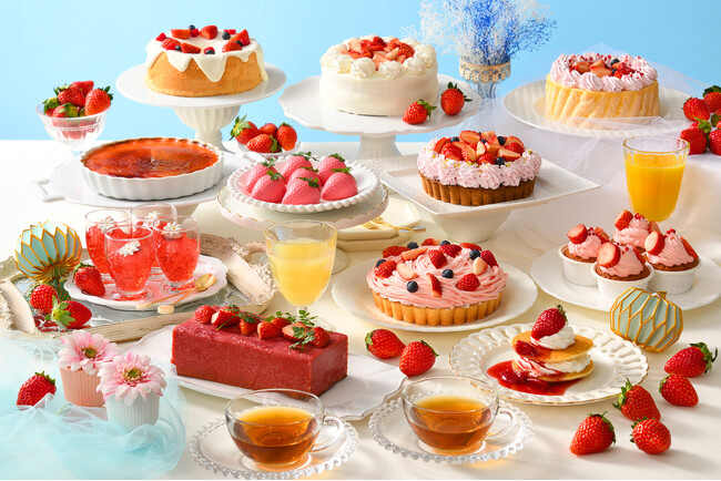 いちごづくしのスイーツが盛りだくさん。ランチ＆スイーツビュッフェ「Strawberry Wonder Sky」が2024年3月1日（金）よりANAクラウンプラザホテル新潟に登場。