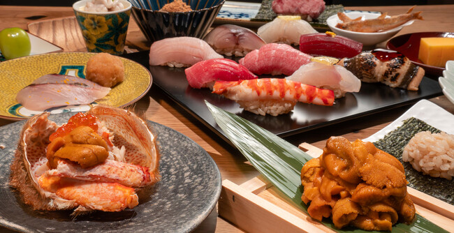 『GINZA SUSHI BANYA KAI』で2月13日(火)より1周年の感謝をこめた豪華お通しを原価で提供
