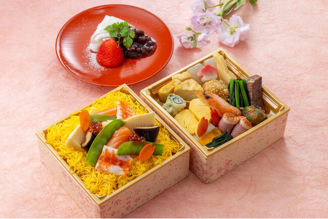 見映え＆味わい◎「ひな祭りちらし寿司」でホームパーティーを彩ろう！ホテルロビーでは「つるし雛飾り」の展示も！