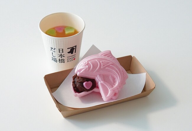 バレンタイン限定メニュー　香ばしいもなかに“チョコ×だし餡”の新提案かつお節だしと愉しむ「チョコレート餡もなか　おだしセット」