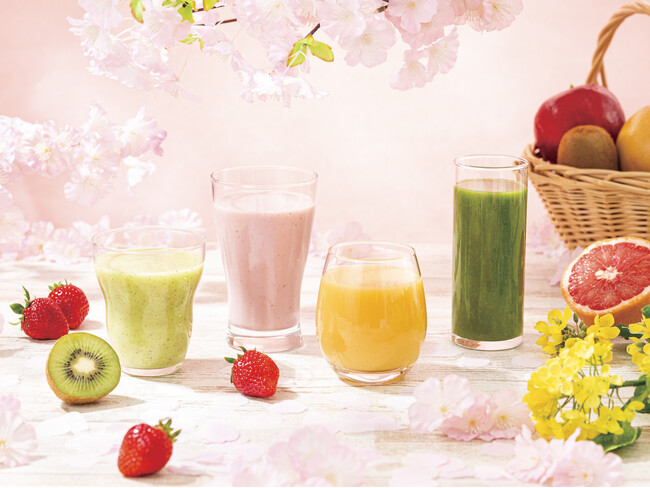 心ゆくまで春を味わう「いちごや菜の花の春限定スムージー」 コンフォートホテルの無料朝食ビュッフェに登場