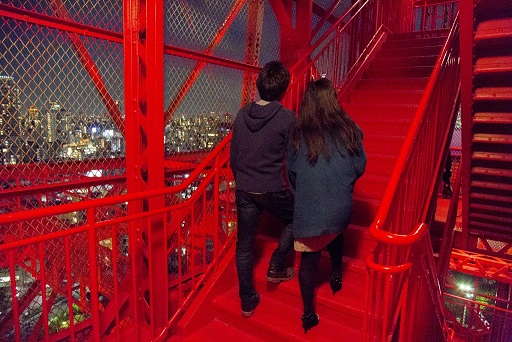東京タワーのバレンタインデー特別ライトアップ実施と夜間の外階段特別開放！