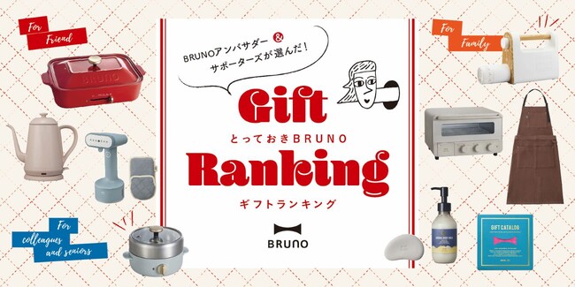 バレンタインデーやホワイトデーなどプレゼントシーズン到来！BRUNOアンバサダーとサポーターズが選ぶ“大切な人に贈りたい”おすすめギフトをご紹介