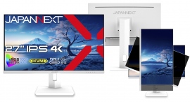 JAPANNEXTが本体にホワイトカラーを採用した27インチ IPSパネル搭載 昇降式スタンド採用の4K液晶モニターを39,980円で2月9日(金)に発売 JAPANNEXTが本体にホワイトカラーを採用した27インチ IPSパネル搭載 昇降式スタンド採用の4K液晶モニターを39,980円で2月9日(金)に発売