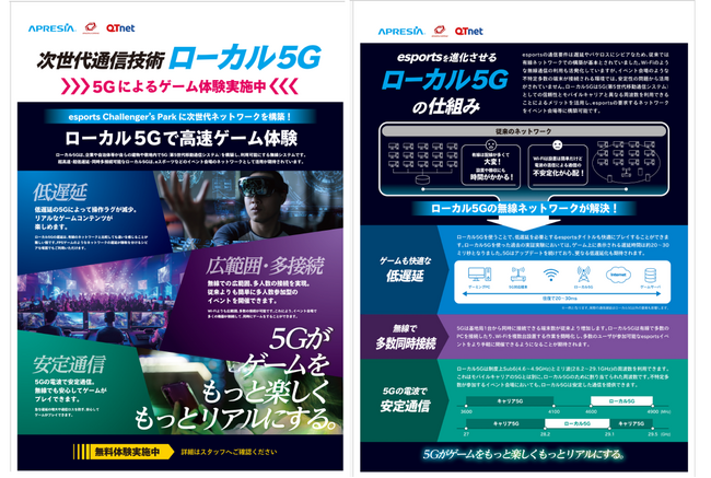 国内eスポーツ施設初！「ローカル5G」無料体験ブースをeスポーツ施設「esports Challenger's Park」に設置！