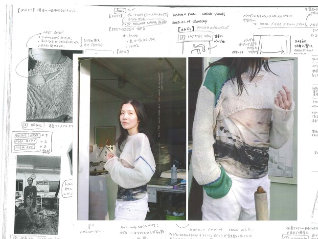 ホームウェアブランド『PAMM』と『HIGH(er) magazine』編集長 haru. のコラボレーションによる新アイテムが公開。