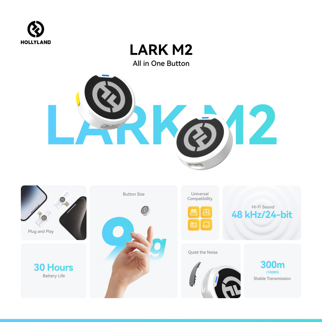 システムファイブ、Hollyland 超軽量ワイヤレスラべリアマイクロホンシステム「Lark M2」シリーズのNewモデルの発売を開始！東京・半蔵門ショールームで実機を試せる！