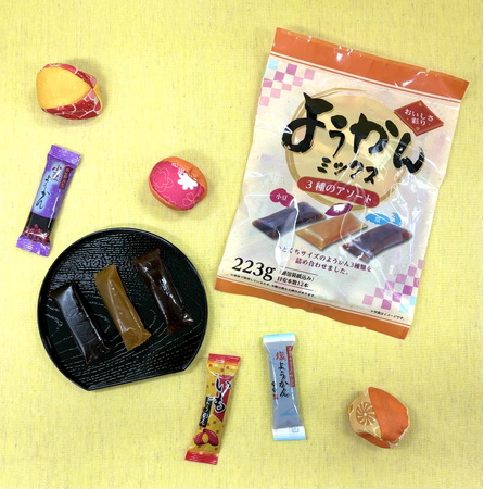 スティックタイプで食べやすい！小豆、芋、塩の3種類をアソートした「ようかんミックス3種のアソート」を2024年3月4日（月）より発売いたします。