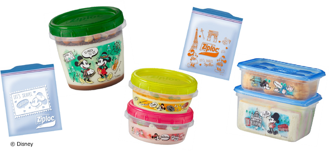 「ミッキーマウス」・「ミニーマウス」と旅行気分を味わえる新作ジップロック(R)が登場！ジップロック(R) 2024年春 ディズニーキャラクターデザインシリーズ