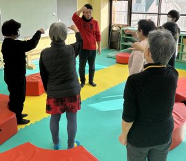 ビジョントレーニングの様子 ビジョントレーニングの様子