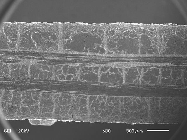 炭素繊維を用いた耐熱温度1,500℃のCMC材料（C/SiC）を開発
