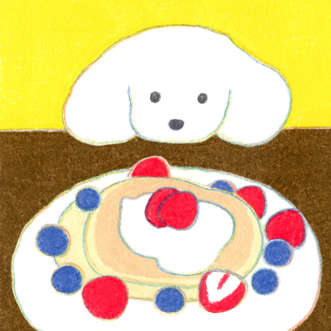 【銀座 蔦屋書店】イラストレーターてらおかなつみによる「犬と絵の原画展」を2月27日（火）より開催。犬と過ごした日々の大切な思い出を色鉛筆で柔らかに描く。
