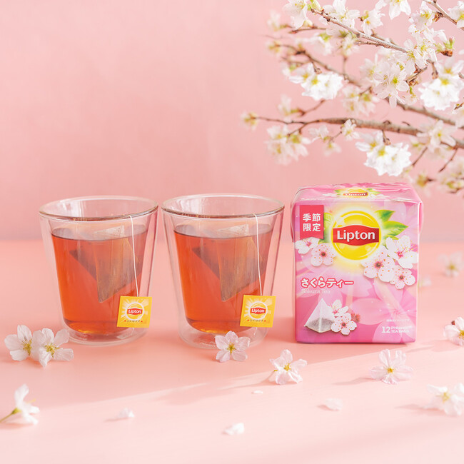 ほんのり広がる桜の香りに包まれながら一足先に春の訪れを感じて　毎年大人気の春限定のフレーバーティー「リプトン さくらティー ティーバッグ」が今年も登場！