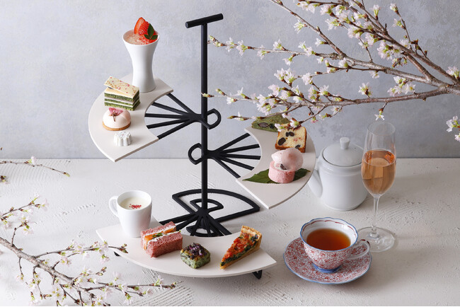 【ホテル雅叙園東京】ティースタンドをリニューアル「さくらアフタヌーンティー」を期間限定販売