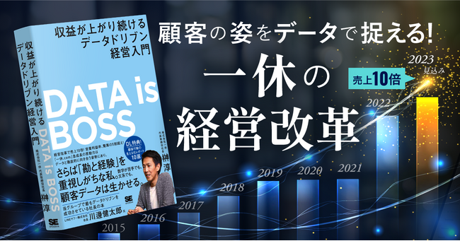 業績好調の理由は顧客データにあり！一休.comの社長 榊淳の初著書『DATA is BOSS』が発売！各界の第一人者からも推薦の声が続々