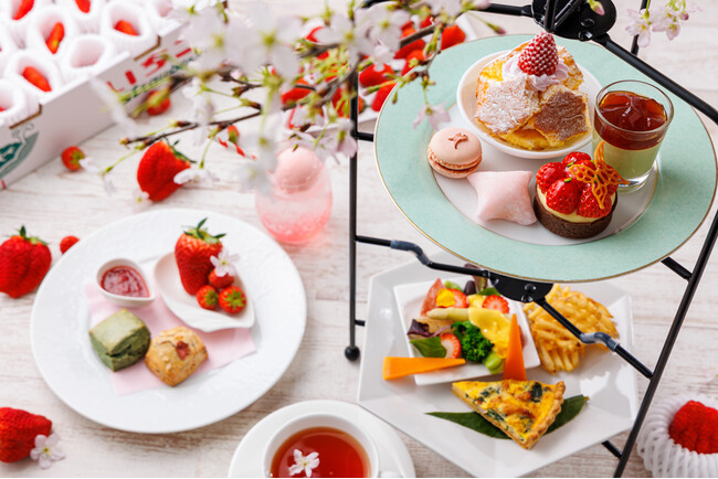 桜と大阪産いちごで春を満喫！ひと足早いお花見気分が楽しめる「桜といちごのアフタヌーンティー」を販売