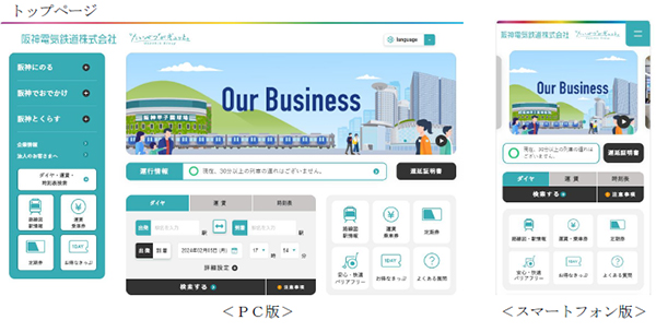 当社のWEBサイトが生まれ変わります！ ～二つのサイト（鉄道情報と企業情報）を統合して全面リニューアル～