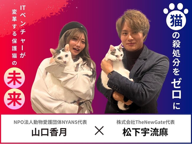 猫の殺処分をゼロに。ITベンチャーTheNewGate社が変革する日本の未来！保護猫団体NYANSさんと福岡から始める大きな一歩