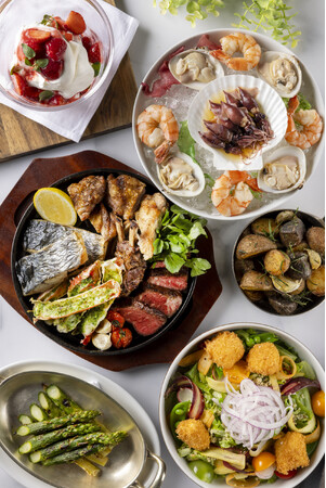 イースターに欠かせない“スプリング ラム”や、春の宝石“ホワイトアスパラガス”などを使用したメニューを展開！テラスでも楽しめる味覚で春を堪能する「スプリングメニュー」