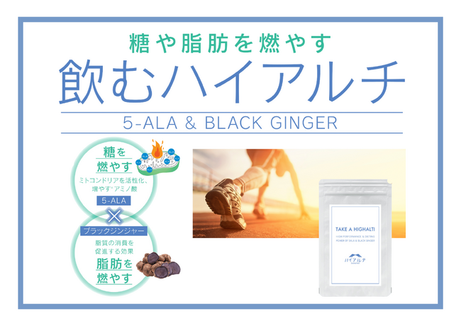 ミトコンドリア活性による運動効率・糖/脂肪燃焼への新アプローチ。ハイアルチから『飲むハイアルチ』が新登場！
