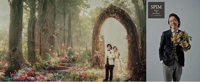 婚礼の空間装飾で活躍したお花「シェアリングフラワー」がコニカミノルタプラネタリアTOKYOロビーでフォトスポットとして登場
