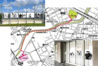 地域の方々のポートレートを使用した屋外型写真アート展を開催
