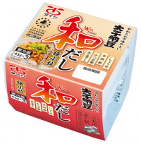 「かつお」×「あご」を使用し「だし感」にこだわった　和だし納豆極小粒45g×3・ひきわり40g×3