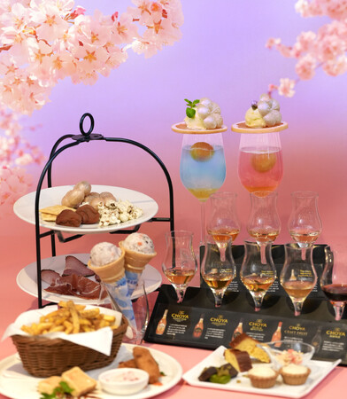 梅酒カクテル専門店「The CHOYA（ザ チョーヤ）銀座BAR」桜の季節の梅酒カクテルクリームソーダ付き「春色梅づくしアフタヌーンティー&ハイティー」プラン登場！