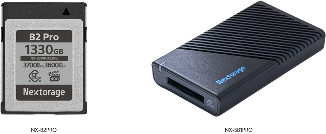 世界最速[1]CFexpress(TM) 4.0 Type BメモリーカードNX-B2PROシリーズ およびCFexpress 4.0対応 USB 40GbpsカードリーダーNX-SB1PRO発売のお知らせ