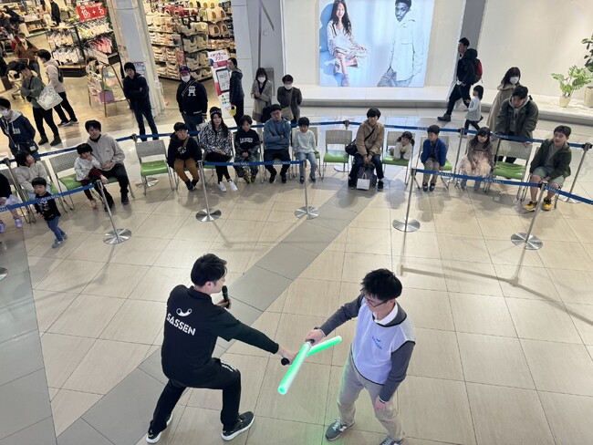【茨城県内初開催】いばらきeスポーツアカデミーinイオンモールつくばにてデジタルチャンバラ「SASSEN（サッセン）」の体験会を開催。
