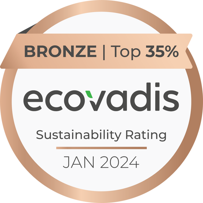 国際的なサステナビリティ評価機関EcoVadis社より「ブロンズ評価」を取得